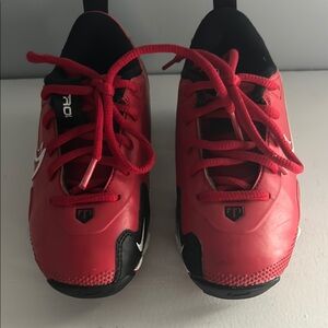 Nike Kids Red and Black Athletic cleats